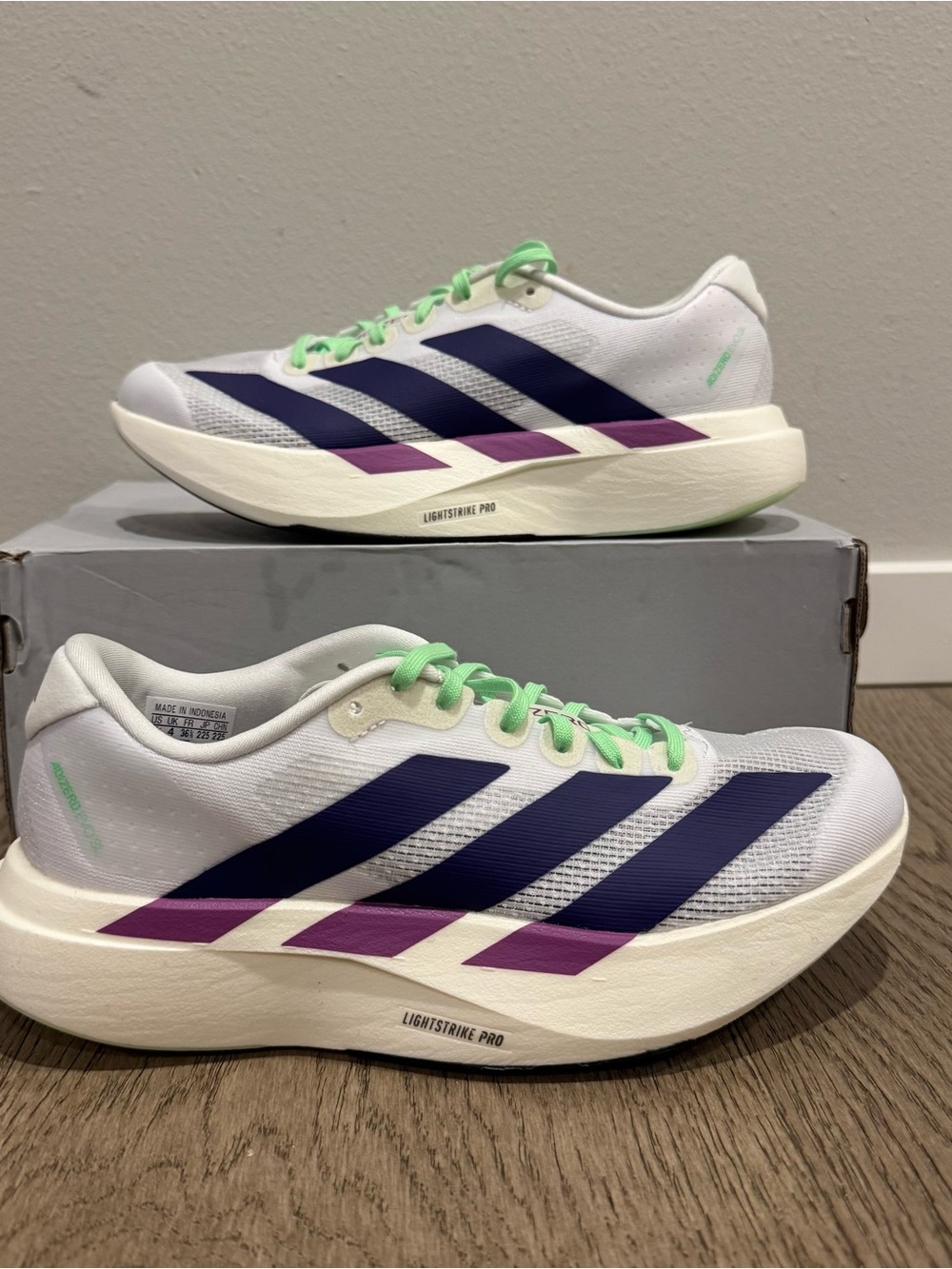 Adidas Adizero Evo SL White Collegiate Purple